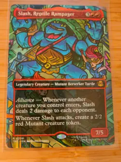 MTG Slash, Reptile Rampager (Borderless) 0208 Teenage Mutant Ninja Turtles M/NM - Image 1