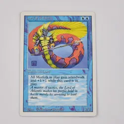 MTG Lord of Atlantis (NM+) Revised Edition 3ED Magic The Gathering Card Merfolk - Image 1