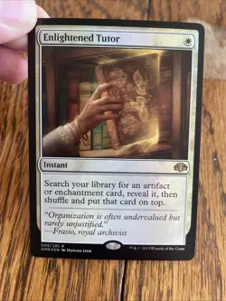 MTG Enlightened Tutor Dominaria Remastered Traditional Foil NM - Image 2