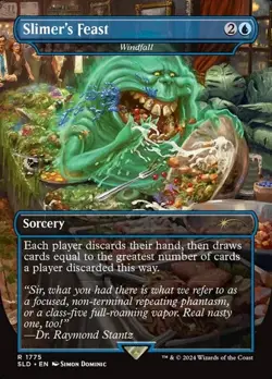 Windfall "Slimer's Feast" - Extended Art SLD NM MTG - Image 1