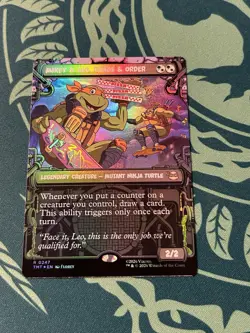 Mikey & Leo, Chaos & Order Showcase Foil Teenage Mutant Ninja Turtles TMT MTG - Image 1