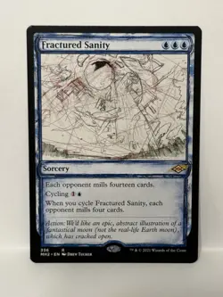 Fractured Sanity (Showcase) - Modern Horizons 2 (MH2) Rare 336 LP Magic MTG - Image 1