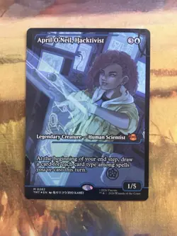 MTG April O'Neil, Hacktivist Showcase Foil 0282 TMNT TMT NM - Image 1