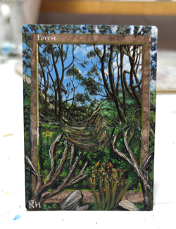 Forest MTG Alter Art Magic The Gathering - Image 1