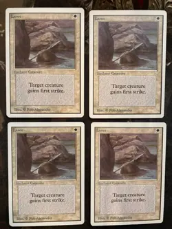 *** UNLIMITED Lance x4 *** EX-NM Clean! - DUTY FREE - Magic MtG - Image 1