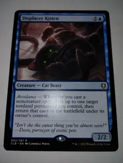 MTG Displacer Kitten 063/361 NM MTG Battle for Baldurs Gate FREE SHIPPING - Image 1