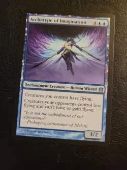 Archetype Of Imagination (32) Born Of The Gods LP MTG Magic Human Wizard Blue - Image 1