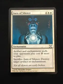 MTG - Aura of Silence - Tenth (10th) Edition - 1x LP (Magic: The Gathering) - Image 1