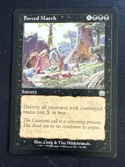 1x Forced March (136) Mercadian Masques LP MTG Magic the Gathering x1 MKE - Image 1