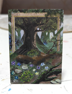 Forest MTG Alter Art Magic The Gathering - Image 1