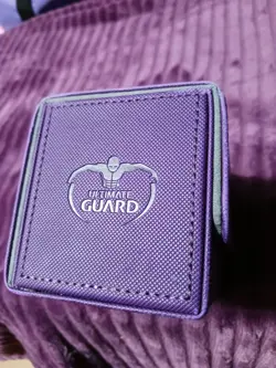 Ultimate Guard Sidewinder 80+ Purple Xenoskin Used Magic the Gathering Deck Box - Image 1