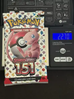 Heavy 22.70g Pokemon 151 Booster Pack 🔥🔥 Weighed Factory Sealed New SEALED - Image 1