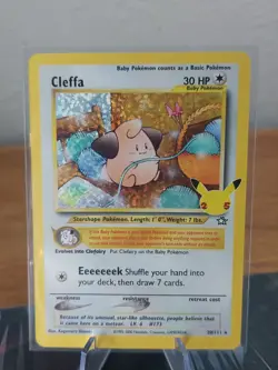 HOLO Cleffa 20/111 - NM / M - Pokemon 25th Celebrations Secret Rare Classic Card - Image 1