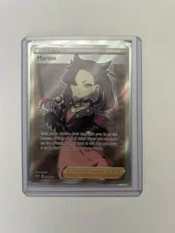 Pokemon Marnie Full Art Trainer Supporter Ultra Rare 200/202 Sword & Shield Holo - Image 1