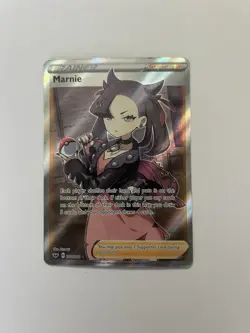 Pokemon Marnie Full Art Trainer Supporter Ultra Rare 200/202 Sword & Shield Holo - Image 2