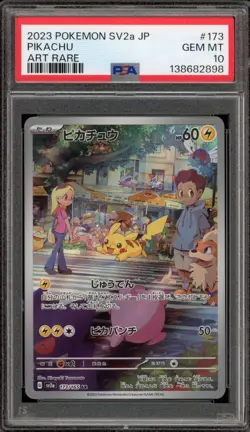 Pokemon Pikachu 151 MEW EN sv2a Japanese Art Rare #173 PSA 10 Gem Mint - Image 1