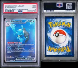 🔥 2023 POKEMON MEW EN-151 SPECIAL ILLUSTRATION RARE #200 BLASTOISE EX PSA 9 - Image 3