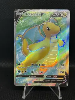 Pokemon Dragonite V Full Art Ultra Rare Pokemon GO 076/078 Holo 230 HP English - Image 1