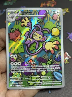 Ambipom #107/094 ME02: Phantasmal Flames Full Art Rare Holo Pokemon - Image 1