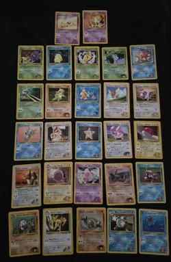 Vintage Pokemon Gym Heroes Card Lot Of 27 Cards - Image 1