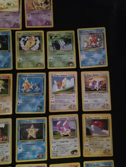 Vintage Pokemon Gym Heroes Card Lot Of 27 Cards - Image 5