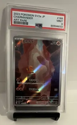 Charmander 168/165 SV2a Art Rare Holo PSA 9 Japanese Pokemon Card 151 - Image 1