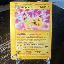 Pokemon TCG Ampharos 34/165 Expedition Reverse Holo LP Excellent Condition (534) - Image 1
