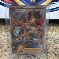 Pokemon Phoebe Full Art Trainer Supporter Ultra Rare Holo 161/163 Battle Styles - Image 1