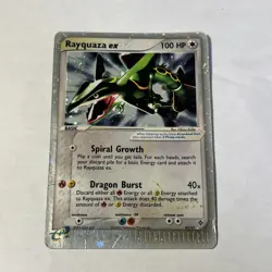 Pokemon TCG Rayquaza EX Ultra Rare Dragon Card 97/97 Dmg - Image 1