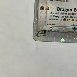 Pokemon TCG Rayquaza EX Ultra Rare Dragon Card 97/97 Dmg - Image 3