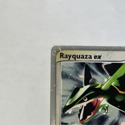 Pokemon TCG Rayquaza EX Ultra Rare Dragon Card 97/97 Dmg - Image 4