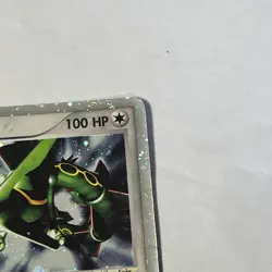 Pokemon TCG Rayquaza EX Ultra Rare Dragon Card 97/97 Dmg - Image 5