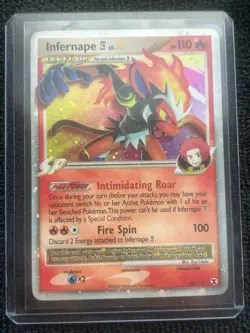Pokemon Rising Rivals Holo Infernape #108/111 LIGHT USAGE - Image 1