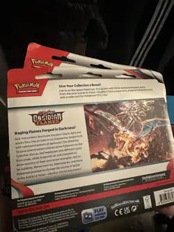 Pokemon Scarlet & Violet Obsidian Flames: 3 Pack Blister Eevee - SEALED - Image 2