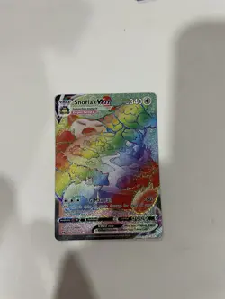 Pokemon TCG Snorlax VMAX Holo Secret Rare Card Sword & Shield 206/202 - Image 1