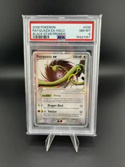Rayquaza Holo EX #039 Black Star Promo Pokemon 2006 mint Condition!! PSA 8 - Image 1