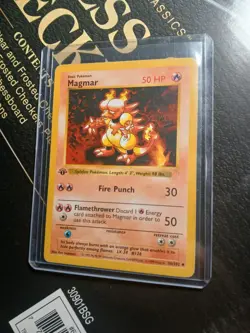 1999 Magmar 36/102 1st Edition Shadowless Base Set Pokemon Vintage Tcg - Image 1