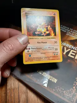 1999 Magmar 36/102 1st Edition Shadowless Base Set Pokemon Vintage Tcg - Image 3