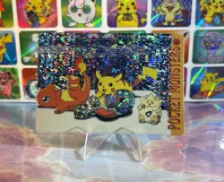 Pokemon Pikachu Vintage Pocket Monsters Vending HOLO Prism Sticker 1998 Nintendo - Image 1