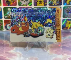 Pokemon Pikachu Vintage Pocket Monsters Vending HOLO Prism Sticker 1998 Nintendo - Image 2
