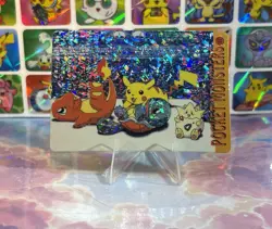 Pokemon Pikachu Vintage Pocket Monsters Vending HOLO Prism Sticker 1998 Nintendo - Image 3