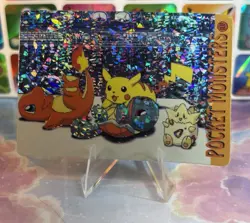 Pokemon Pikachu Vintage Pocket Monsters Vending HOLO Prism Sticker 1998 Nintendo - Image 4