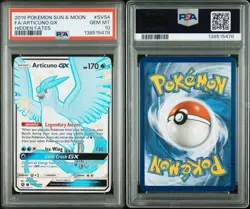 2019 POKEMON SUN & MOON HIDDEN FATES #SV54 FULL ART/ARTICUNO GX PSA 10 - Image 3