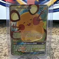 Pokemon Dedenne GX 195A/214 Alternate Art Holo Promo Basic GX HP160 - Image 1