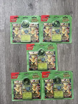 Pokemon: Ascended Heroes 2-Pack Blister Lot (x5 Blisters) Erika Coin- New/Sealed - Image 1