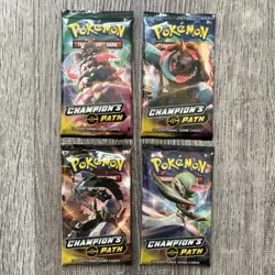 Champions Path - Sealed 4 Booster Pack Art Set - Pokemon Sword & Shield TCG - Image 1