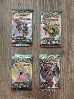 Pokemon: Scarlet & Violet- Journey Together- Booster Packs Full Art Set- Sealed - Image 1