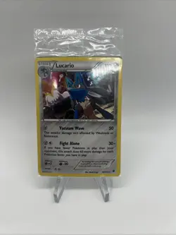 Pokemon: Lucario 63/124 Cosmos Holo XY- Sealed Knockout Collection Promo - Image 1