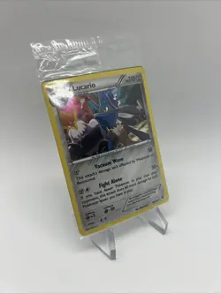 Pokemon: Lucario 63/124 Cosmos Holo XY- Sealed Knockout Collection Promo - Image 2