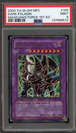Yu-Gi-Oh! Dark Paladin Magician's Force 1st Edition Ultra Rare MFC-105 PSA 9 - Image 1